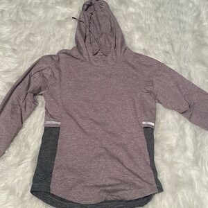 Tangerine Heathered Gray Hoodie
